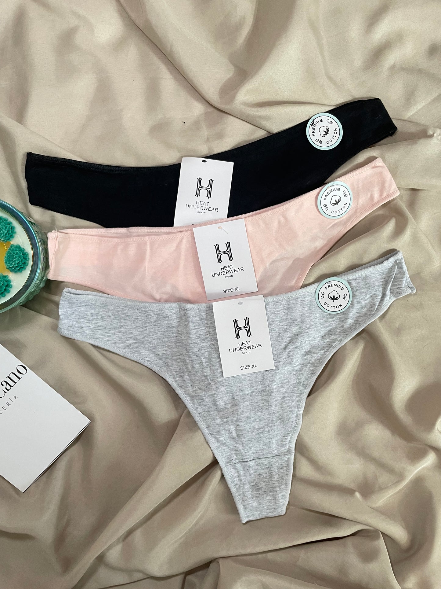Kit tanga algodón